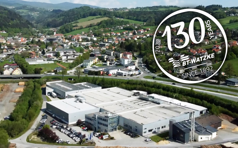 BT-Watzke Firmengeschichte: 2022 - 130 Jahre BT-Watzke